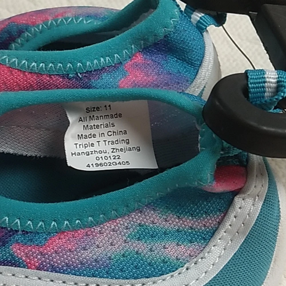 Girls Water Shoes Brand New Pink & Blue Size 11 Toddler